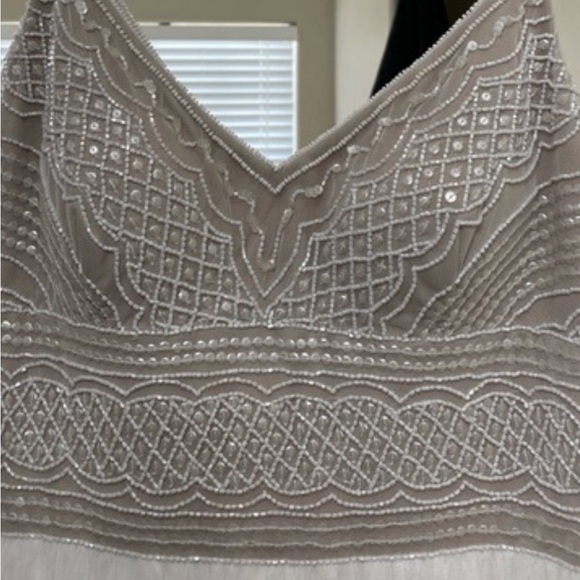 Adrianna Papell Sleeveless Beaded Tulle Gown - Picture 3 of 4